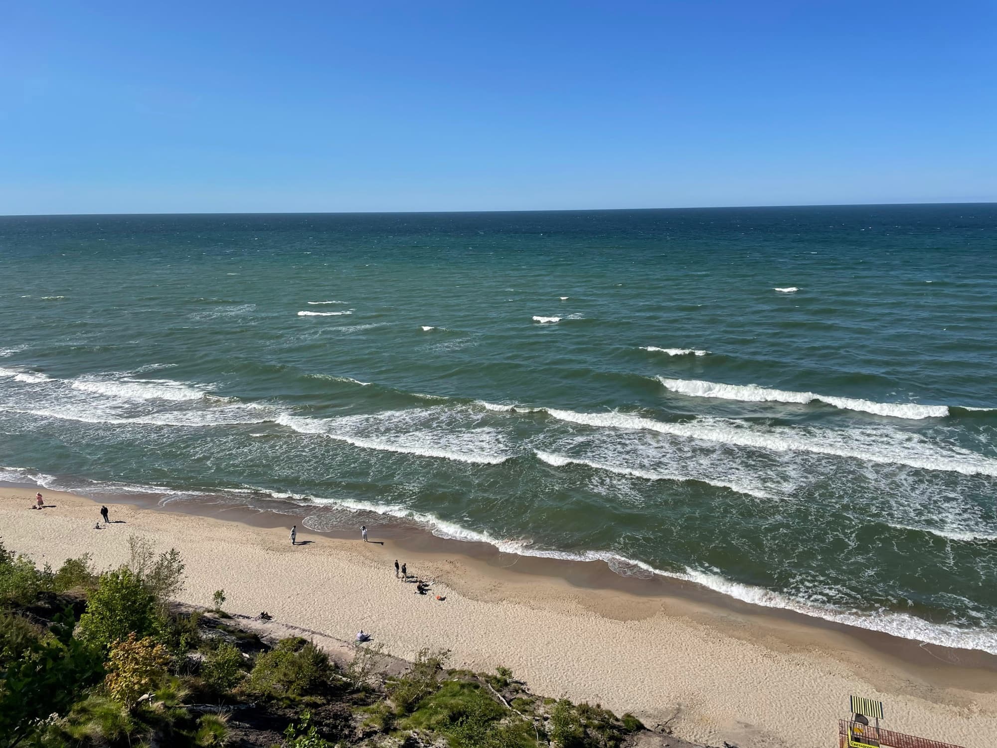 Пляж и открытое Балтийское море